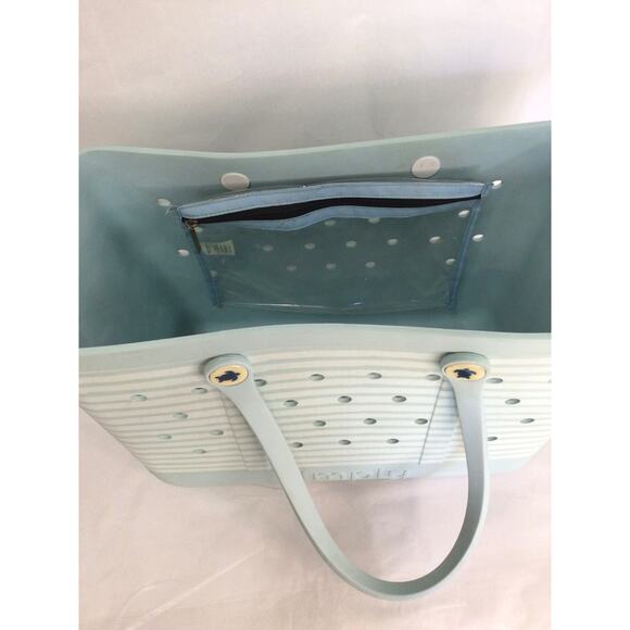 Simply Southern Large Waterproof Sandproof Beach Tote Bag Sky Blue Easy Clean - Picture 4 of 9